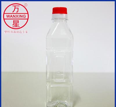 厂家设计销售 500ml方形塑料酒瓶 透明白酒酒瓶图片_高清图_细节图-从化万星塑料制品厂 -