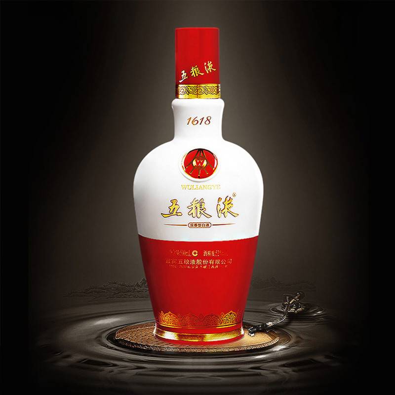 WULIANGYE 五粮液 1618 52度浓香型白酒 500mL